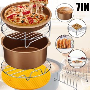 YumZavly™ Air Fryer Accessories 6pcs Non Stick 7" For 4.2-5.8QT